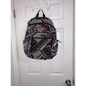 Vera Bradley  Tech backpack Concerto‎ pattern Black, White, Pink, Orange Quilted